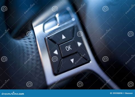 steering wheel controls stock photo image  audio leather