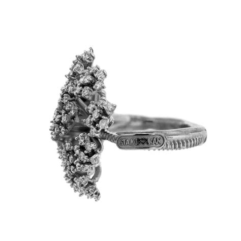 white gold and diamond cocktail ring stambolian for sale at 1stdibs