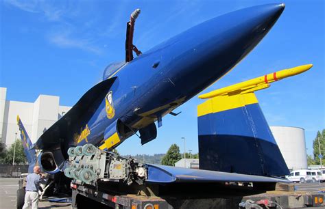 photos blue angels jet gets dropped off in seattle geekwire