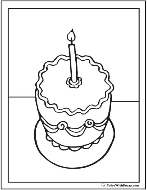 birthday coloring pages customizable