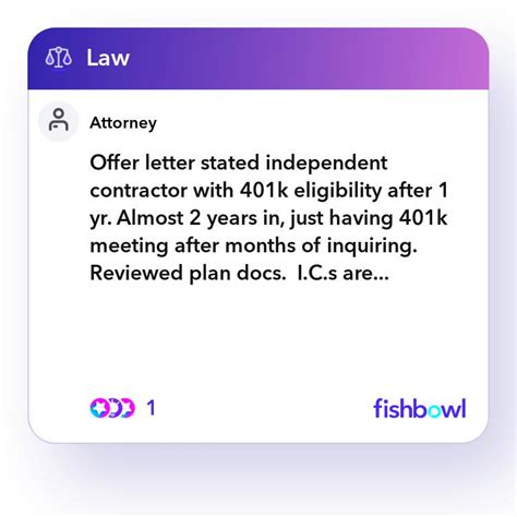 offer letter stated independent contractor   fishbowl