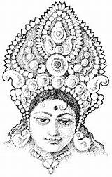 Coloring Lakshmi Pages Durga Goddess Maa Printables Am Sketch Template Diwali sketch template