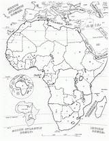 Coloring Africa Pages Map Library Printable Popular Clipart Coloringhome Book sketch template