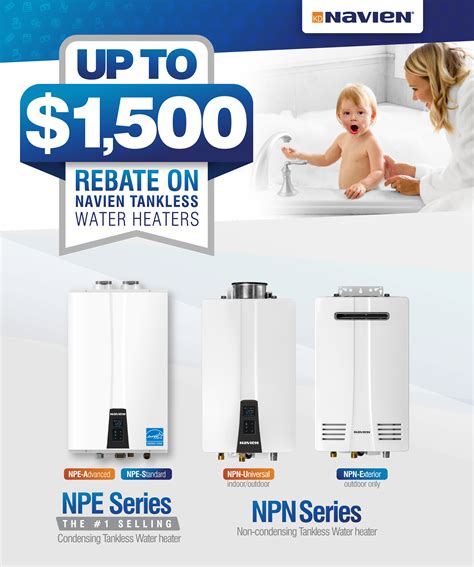 socalgas rebate  navien tankless water heaters navien
