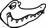 Coloring Face Crocodile Alligator Good Wecoloringpage Pages Animal sketch template