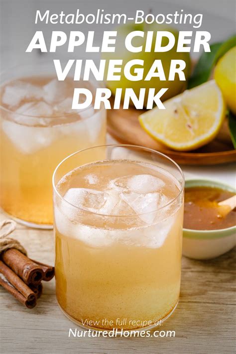 ingredient apple cider vinegar drink  weight loss recipe   nurtured homes