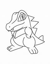 Pokemon Coloring Pages Pikachu Totodile Drawing Color Template Draw Go Animated Getdrawings Templates sketch template
