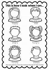 Feelings Emotions Worksheets Activities Worksheet Kids Kindergarten Social Esl Actividades Sentimientos Grade English Skills Emotional Preschool Coloring Pages Zones Regulation sketch template