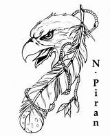 Tooling Aguila Carving Feather Tatuajes Adler Lápiz Pugs Piran Aguilas Colouring Cuero Nativos Americanos Sombras Arte sketch template
