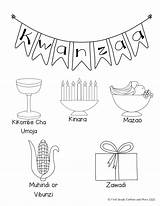 Kwanzaa Symbols Centers Grade First Sheet Click sketch template