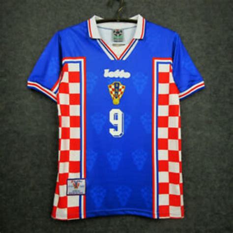 retro croatia  soccer jersey world cup  men adult etsy
