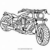 Chopper Motorrad Malvorlage Malvorlagen Werner Transportmittel Toff Kategorien sketch template