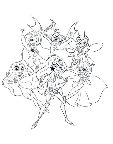 dc super hero girls  coloring page  printable coloring pages