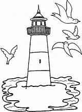 Lighthouses Getdrawings Phare Colornimbus sketch template