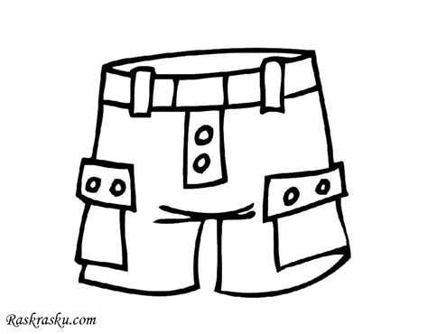 coloring page coloring page shorts clothing coloring coloring