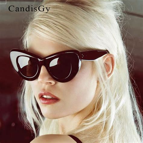 cat eye sunglasses vintage women hollow sunglasses sexy celebrity