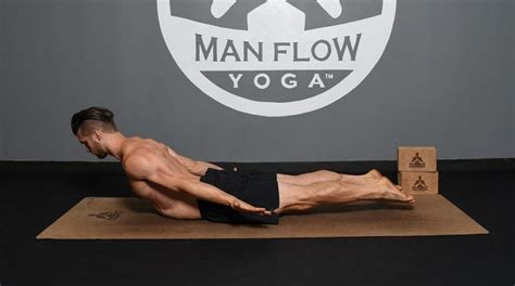 yoga full locust pose man flow yoga