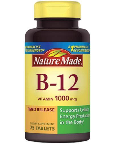 Nature Made Vitamin B12 1000 Mcg Timed Release Tablets 31604027308 Ebay