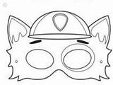 Patrol Paw Masken Ausmalen Basteln Kindern Fasching Abzeichen sketch template