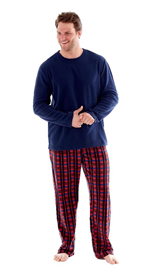 mens fleece thermal pjs pyjamas pajama set winter warm   xl xxl ebay