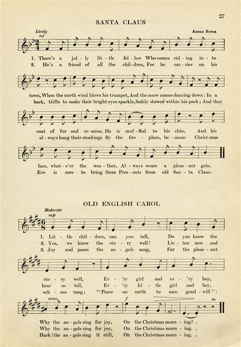 images   printable christmas song sheet