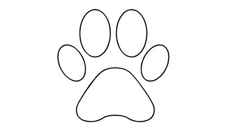 dog paw print sketch  paintingvalleycom explore collection  dog