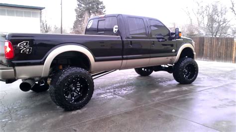 lifted ford  powerstroke hs tuned youtube