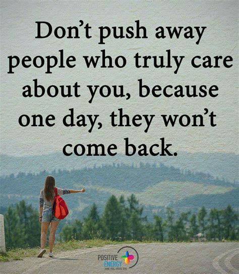 quotes about being pushed away