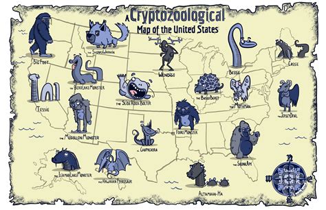 United States Cryptid Map