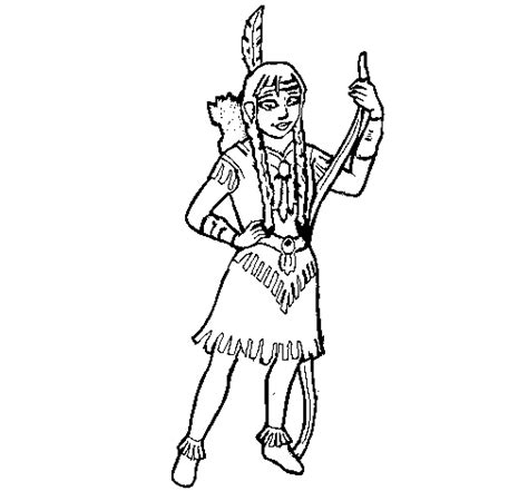 indian girl coloring page coloringcrewcom