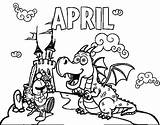 Coloring April Pages Colorear Para Abril Del Mes Months Dibujo Print Year Colouring Mois Année Coloringcrew Kids Getdrawings Dibujos Meses sketch template