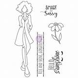 Jayla Cling Nutting Doll Stamp sketch template