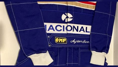 Ayrton Senna 1994 Williams Renault Formula 1 Framed Suit
