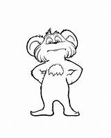 Lorax Coloring Pages Print sketch template