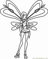 Winx Roxy Coloring Club Pages Musa Color Coloringpages101 Getcolorings sketch template