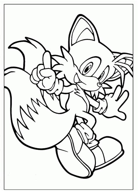 tails tails prower colouring pages  tails  fox coloring pages