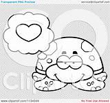 Turtle Outlined Sea Coloring Clipart Cartoon Vector Thoman Cory sketch template