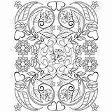Kaleidoscope Swirl sketch template