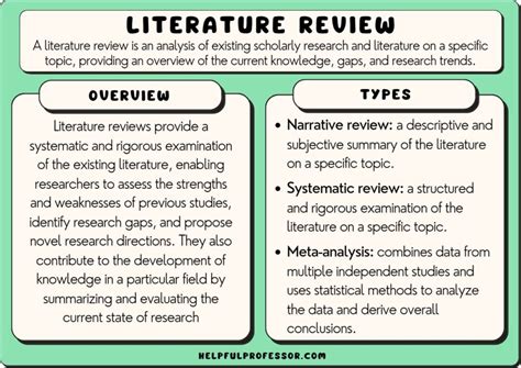 format   literature review
