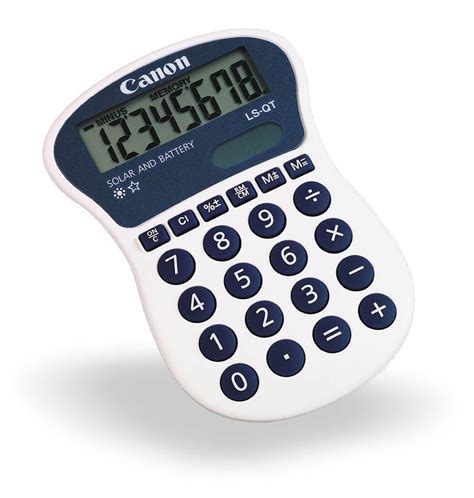 calculator  digit canon lsqt hand held large display  ls qt handheld   meetings