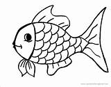 Coloring Fish Drawing Draw Kids Pages Book Animal sketch template
