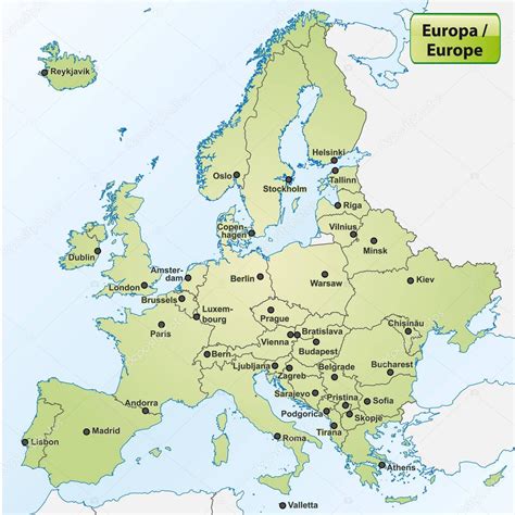 map europe capital cities stock photo  artalis