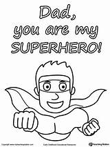 Coloring Superhero Fathers Card Dad Father Pages Cards Myteachingstation Happy Worksheet Printable Kids Daddy Birthday Drawing Super Hero Activity Worksheets sketch template