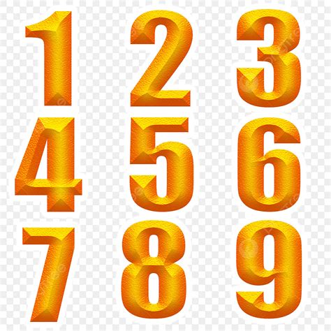 numbers clipart png images yellow  number numbers yellow  png image