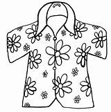 Shirt Coloring Hawaiian Pages Hawaii Surfboard Undershirt Printable Color Template Luau Tie Islands Drawing Getdrawings Shirts Sheets Kids Theme Getcolorings sketch template