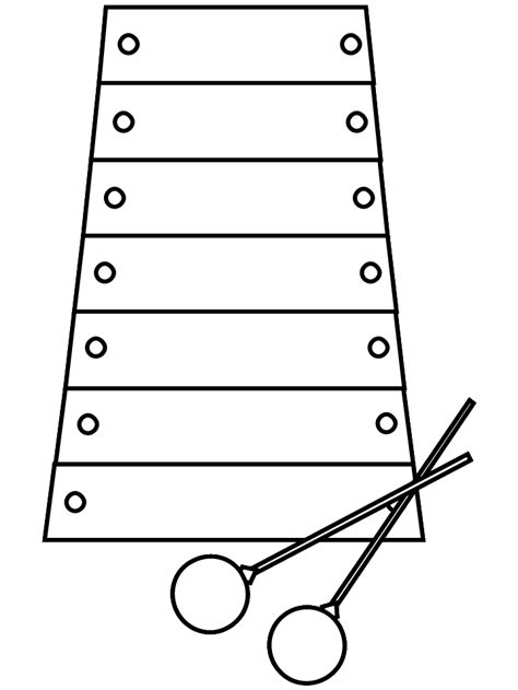 xylophone  coloring pages coloring book