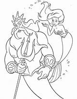 Triton King Disney sketch template