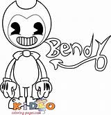 Bendy Colouring Kidocoloringpages Peppa sketch template
