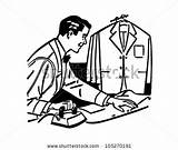 Tailor Clipart Tailoring 20clipart Ironing Man Illustration Clipground Cliparts sketch template