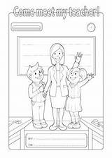 Open House Coloring School sketch template